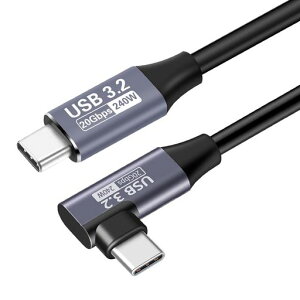 TypeC�P�[�u��L���^0.2MUSBCtoC�P�[�u���y20Gbps�f�[�^�]��240W�}���[�d�zUSB3.2Gen2�W��PD3.1�Ή�MacBookPro/Air�AGalaxy�APixel�AXperia���^�C�vc�@��Ή�