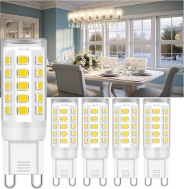 G9LED電球G9口金セラミックスLEDランプ非調光4W400lm全方向広配光昼白色6000K40Wハロゲンランプ相当5個セット(5昼白色)