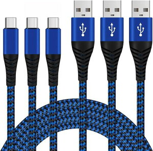USBTypeC�P�[�u��3A�}���[�d�y3�{�Z�b�g2m*3�zUSB�X�}�z�^�C�vC���ϋv�����f�[�^�]���Ή��i�C�����҂ݒf���h�~�_�����iPhone16/15�[�d�P�[�u��SonyXperia/Samsung/Asus