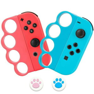 Switch Fit Boxing/Fit Boxing 2�Ή� �R���g���[���[ �O���b�v Joy-Con�n���h�� �X�C�b�` �W���C�R�� �{�N�V���O�Q�[���O���b�v ����ȒP �l�ԍH�w�݌v Joy-Con �n���h�� 2�Z�b�g