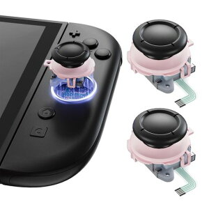 eXtremeRate Nintendo Switch 2 Joy-Con�ɑΉ��p����3D�W���C�X�e�B�b�N�AJoy-Con 2���E�R���g���[���[�Ή��A�i���O�X�e�B�b�N �T���X�e�B�b�N�A�C���H��t�� �}���`�J���[�y�`�F���[�u���b�T���s���c