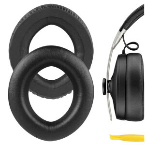 Geekria �C���[�p�b�h QuickFit �݊��� �p�b�h �[���n�C�U�[ Sennheiser MM550-X, PX360, PX360-BT, Mm450-X �w�b�h�z���ɑΉ� �p�b�h �C���[/�C���[�J�b�v (�v���e�C�����U�[/�u���b�N)