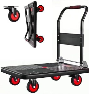 TUIYIDUO��Ԑ܂肽���ݎ艟�������90x60CM�ω׏d550kg�É��y�ʎ����^�ѕ֗��R���p�N�g�X�`�[�������p�r�艟�����360�x��]�\�ȃL���X�^�[�t��