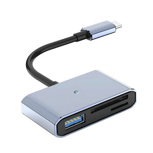 AmzhfengUSBType-Csd�J�[�h���[�_�[3in1USB/SD/TF�ϊ��A�_�v�^�J�����A�_�v�^OTG�@�\�ʐ^/���捂���f�[�^�]��Phone15/15Pro/Pad/Mac/Android�X�}�[�g�t�H���^�u���b�g