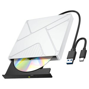 �y2026�V�^�E�ᑛ���z�O�t��DVD�h���C�u����USB3.0/2.0&Type-C�Ή�����8XDVD24XCD�����E�ǎ�Ή����^�y�ʃo�X�p���[�����w��CD/DVD�h���C�uWindows/Mac�Ή�