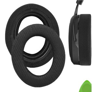 Geekria�C���[�p�b�hComfort�݊����p�b�h�R���Z�ACorsairHS70PRO/HS60PRO/HS50PRO�w�b�h�z���ɑΉ��p�b�h�C���[/�C���[�J�b�v(���b�V���t�@�u���b�N/��)