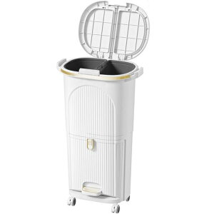 Zilnox�S�~������2�i�ӂ��t���S�~���X�����_�X�g�{�b�N�X�������L�b�`���c�^�L���X�^�[�t���C���i�[�o�P�b�g2��e�ʂӂ�2�g���ȒP��43x���s29x����74.5cm38L(12L+12L+14L)�z���C�g