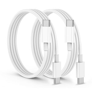 USB C �P�[�u�� ���� 1M 2�{�Z�b�g PD�Ή� 60W �}���[�d USBC & USBC �P�[�u�� �f�[�^�]�� ���ϋv�� �f���h�~ �f���o�͕s�� USB TYPE C TO TYPE C ���[�Ԃ� FOR IPHONE