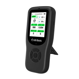 LifeBasis��_���Y�f�Z�x�v�����x�v�z�����A���f�q�h�Z�x�vPM2.5�����10in1�}���`��C�󋵑����A���[�g�@�\�ʒm�t��CO2�Z���T�[PM10�����PM1.0����헱�q�󉘐������������K�w�����v��c