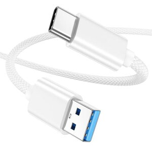 USB Type-C �P�[�u�� 1m 10Gbps �����f�[�^�]�� USB-A to USB-C 3.1/3.2 Gen2 �}���[�d QC3.0 �Ή� CarPlay/Android Auto �Ή� �i�C�����҂� ���ϋv�� iPhone17/16/15