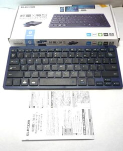 �G���R�� Bluetooth �}���`�y�A�����O �~�j�L�[�{�[�h �p���^�O���t�� �y�ʁE���^ 3�䓯���y�A�����O mac OS/iPad OS/Window OS�Ή� �u���[ TK-FBP102BU