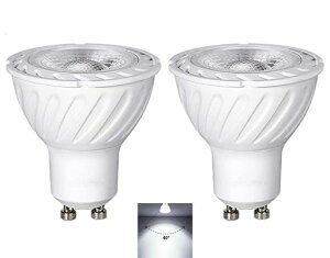 LED�X�|�b�g���C�gGU10���������FRa98+5W50W�`�n���Q������400LM6000k�����F�����Ή��ȃG�lPSE�F�؍ς�2�Z�b�g