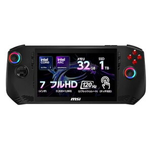 MSI|[^uQ[~OPCClaw7AI+yCeŐVCoreUltra7ځz32GBSSD1TB7C`FHD120HzCoreUltra7vZbT[258VWindows11Home