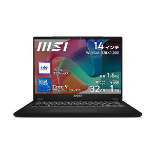 MSI�r�W�l�X�m�[�gPCModern14H�y�C���e���ŐVCore9���ځE�n�C�p���[��e�ʁz������32GBSSD1TB14�C���`WUXGACore9�v���Z�b�T�[270HWindows11Home