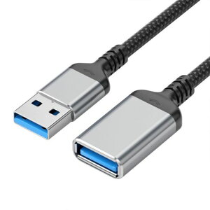 USB���� �P�[�u�� USB3.0 �����R�[�h �����f�[�^�]�� �^�C�vA�I�X - �^�C�vA���X USB���� �R�[�h �^�u���b�g �Q�[�~���OPC �~�jPC �}�E�X MacBook �m�[�g�p�\�R���ȂǂŎg�p�\ (1.0m �u���b�N)