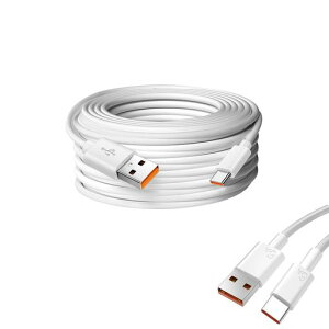 [FineGood]USBType-C�����P�[�u��5m�z���C�g�d���P�[�u���d����p�R�[�h���ϋvPVC�f�ފĎ��J�����h�ƃJ�����p�ȈՐݒu