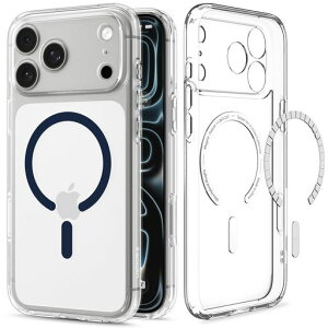 Spigen iPhone 18 Pro / 17 Pro �P�[�X MagSafe�Ή� �E���g���E�n�C�u���b�h�E�}�O�t�B�b�g(�N���A�E�f�B�[�v�u���[)
