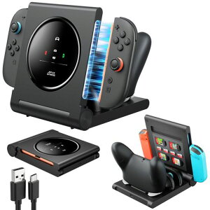 JSAUX Switch 2 Pro�R���g���[���[&Switch 1/2 JoyPad�Ή� 5-in-1�[�d�h�b�N