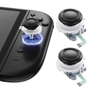 eXtremeRate Nintendo Switch 2 Joy-Con�ɑΉ��p����3D�W���C�X�e�B�b�N�AJoy-Con 2���E�R���g���[���[�Ή��A�i���O�X�e�B�b�N �T���X�e�B�b�N�A�C���H��t�� �}���`�J���[�y�z���C�g�z
