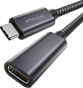 StouchiUSBType-C�����P�[�u��1.8M�yPD100W/5A�}���[�d�E10Gbps�����]���E4K@60Hz�f���o�́zUSB3.2Gen2/Thunderbolt3�Ή��o����Type-C�I�X-���X�A���~����
