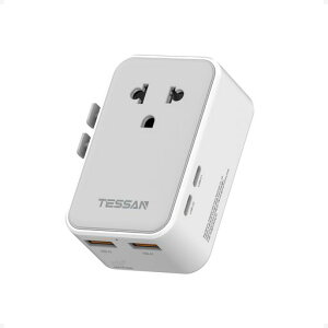 �C�O�ϊ��v���O�S���E�Ή�TESSAN�����R���p�N�g�^�C�O���s�p�R���Z���g�ϊ���CBFOA�^�C�v�Ή�4USB(2USB-C)�t��PD25W�}���[�d���s�p�֗��O�b�Y���ۓd���ϊ��A�_�v�^�[�}���`�ϊ��v���O