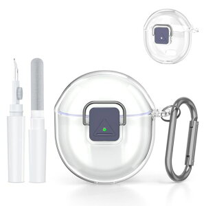 ForGooglePixelBuds2a(2025)��p�C���z���P�[�XTPU��̌^�X�C�b�`�t���N���[�j���O�u���V�Z�b�g�t���ϏՌ��E�h�o�E�Ϗ����E�ȒP�����O�t���X�g���b�v(�N���A)