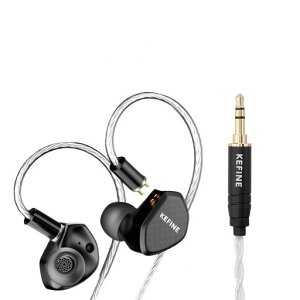 KGUSS KEFINE Klean ���j�^�[�C���z�� IEM �L�� �����\ 10mm DLC�U�� HIFI����/���y�ӏ�/�Q�[��/�ʋΗp (3.5mm�W���b�N)