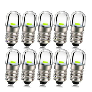 Ruiandsion E10 LED �d�� 24V �X�[�p�[�u���C�g�O���[�� 2835 1SMD �`�b�v LED �d�������p�d�� �z�[���J�[�L���r�l�b�g�z�e���Ɩ��p 10�p�b�N