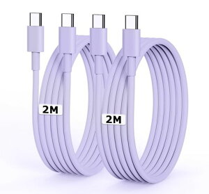 USBC�P�[�u��2M2�{PD�Ή�60W�}���[�d�yPSE�F�؁zUSBCtoC�R�[�h�����itype-c�P�[�u�������f�[�^�f���h�~iPhone17e/17/16/15Pro/Plus/ProMax�AMacBook