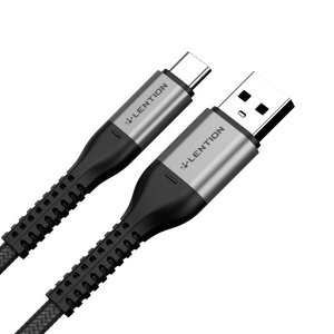 LENTIONUSBTypeC�P�[�u��9V/3A�����[�d(2�{�p�b�N3.3�t�B�[�g+6.6�t�B�[�g)USBA-USBC27W�ґg�[�d��R�[�h���̑��ɑΉ�(�O���[)
