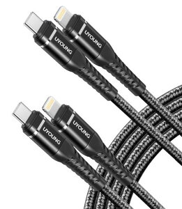 USBC���C�g�j���O�P�[�u��1m2�{iPhone�[�d�P�[�u���^�C�vCPD�Ή�TypeCLightning�P�[�u���}���[�diPhone14131211ProMaxXSXR8Plus�Ή�