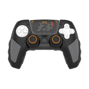 PMW PS5 �R���g���[���[�p�V���R���v���e�N�g | ����~�߃J�o�[ | PS5 DualSense �R���g���[���[�ɑΉ� | �A�i���O�X�e�B�b�N�p�V���R���J�o�[&�^�b�`�p�b�h�X�e�b�J�[�t�� (�u���b�N)