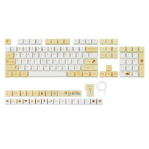 EPOMAKERSunflower�Ђ܂��PBT�L�[�L���b�v133�L�[�`�F���[�v���t�@�C���M���؈���Z�pISO/ANSI���C�A�E�g60%/75%/96%/�t���T�C�Y�Ή����J�j�J���Q�[�~���O�L�[�{�[�h�p�J�X�^���L�[�L���b�v�Z�b�g