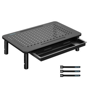 BONTEC ���j�^�[�X�^���h �����o���t�� ���j�^�[�� ��� 3�i�K�������� 100/120/140mm �p�\�R���� ���b�V���V�� �ω׏d20kg �m�[�gPC iMac �v�����^�[�Ή� �f�X�N���� �P�[�u���^�C�t��