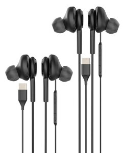 USB C �C���z�� (2�{�Z�b�g) 1.2M �P�[�u�� �}�C�N�t�� �L�� �w�b�h�Z�b�g �Ή�iPhone 15 Pro Max �C���z�� �P�[�u���w�b�h�t�H�� Android �X�}�[�g�t�H�� �A�N�Z�T���[ �Ή�Samsung S24 S23 S22