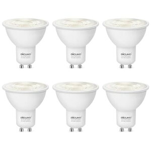 DiCUNOLED�d��GU10�������F50W�`�n���Q������5WLED�X�|�b�g���C�g500lm4000K�L�p���P�x�ȃG�lAC100V�������Ή�6��