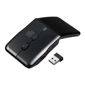 �T�����_�C���N�g ���^�}�E�X Bluetooth / 2.4GHz �܂肽���� �É� 5�{�^�� USB-C�[�d�� �}���`�y�A�����O ���C�����X �����^�� �R���p�N�g �T�C�h�{�^�� �u���b�N 400-MAWB1215BK