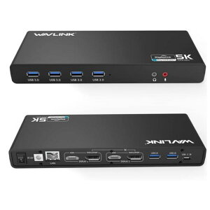 WAVLINKUSB3.0���j�o�[�T���E���g��5K�h�b�L���O�X�e�[�V�����f���A��4K�h�b�L���O�X�e�[�V����universal�h�b�L���O�X�e�[�V����-�^�C�v-c�^�C�va�ƌ݊�(usb-c��usb-a�������܂܂�܂�)
