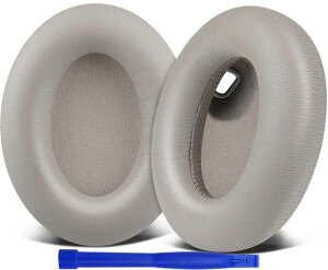 SOULWIT �C���[�p�b�h �C���[�N�b�V���� �����p�b�h�ASony WH-1000XM4 (WH1000XM4) �w�b�h�Z�b�g�p �w�b�h�z���p�b�h �݊��� �p�b�h �\�t�g���U�[ �����x�t�H�[�� ���݂�ǉ� �C���[�J�b�v (�V���o�[)