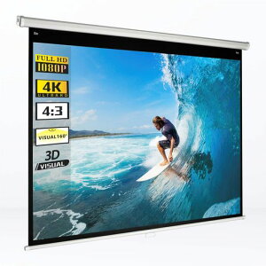 y蓮݂艺zvWFN^[XN[݂艺75C`4:3ʂ̍115cmx154cmgp4KUHDp160°Ǌ|V䖄ߍ݃XN[グXN[z[VA^[