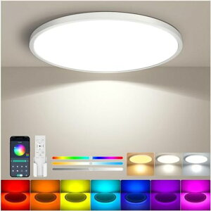 AntreeLED�V�[�����O���C�g10��4800lm36W�Ԑڌ�RGB�J���[������꒲�����F�ɔ��^�V��Ɩ����͋C�i�C�g���C�g�d�C�u���������R���t���A�v������CeilingLight8��10��