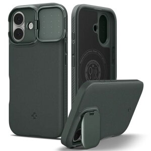 Spigen �y�n��18�N�̋Z�p�́z iPhone 17 �P�[�X MagSafe�Ή� �J�����J�o�[ �����Y�ی� �}�O�l�b�g���� �}�b�g �ϏՌ� �ČRMIL�K�i �I�v�e�B�b�N�E�A�[�}�[�E�}�O�t�B�b�g (�A�r�X�E�O���[��) ACS09988