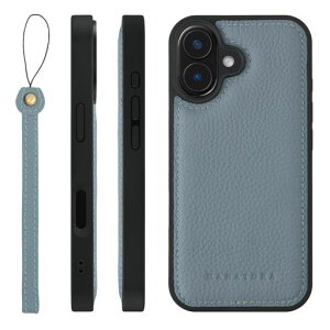 HANATORA for iPhone 17 �P�[�X MagSafe �Ή� �{�v �ϏՌ� �o���p�[�^ �X�}�z�P�[�X �X�}�z �X�g���b�v �t�� �V�������N���U�[ �M�t�g �}�O�Z�[�t�Ή� �u���[�O���[ SMSGZ-17-BlueGray