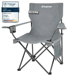 KingCamp�A�E�g�h�A�`�F�A�܂肽���݃L�����v�֎q�ω׏d100kg�l�ԍH�w�݌v�R�b�g��������[�|�P�b�g�ƃJ�b�v�o�b�O�t�����[�ܕt�������ԉΑ��^����ނ�