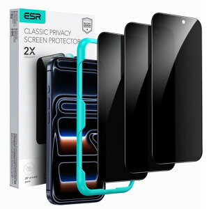 ESR iPhone 17 Pro �K���X�t�B���� �`�����h�~�y3������+ �K�C�h�g �z �����ߗ� �ČR�K�i�� �w��h�~ �ȒP���t���c�[���t�� ��?�z�� ��Phone17 Pro �t�B���� �̂������h�~ 9H�d�x �Ռ��z�� ��U�c
