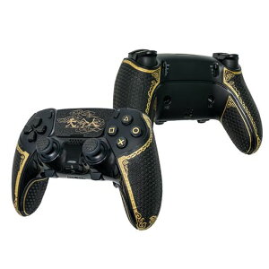 PS5 DualSense Edge�p�R���g���[���[�O���b�v SHADOW BOOLT�� �h���E���w�e�N�X�`���[�E�z�����H �J�b�g�ς݃O���b�v�e�[�v(�u���b�N&�S�[���h�A�A�b�v�O���[�h��2.0)