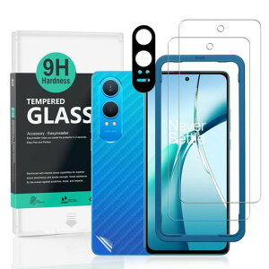 Ibywind �Ή� OnePlus Nord CE4 Lite 5G �K���X�t�B���� 2 ���ی�t�B���� �K�C�h�g�t�� �����Y�J�o�[(1��)�w�ʃV�[�g(1��) ���菝�h�~�ϏՌ��d�x 9H�����K���X�t�B�����y���炩�Ȏ�G��z�y�C�A�[�c