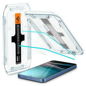 SpigenGalaxyS25/S24�����K���X�t�B����2�����w��F�ؑΉ�9H�d�x�\��t���L�b�g�t���w��h�~�i�m�R�[�e�B���O��U�h�~�ی�t�B����EZFitAGL07438(�N���X�^���E�N���A)