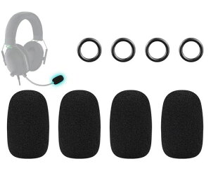 SOULWIT 4PCS �}�C�N���t�H�� �|�b�v�t�B���^�[ for Razer BlackShark V2/V2 Pro/V2 X/V3/V3 Pro/V3 X, Barracuda X, Kaira/Kaira Pro/Kaira X, Kraken