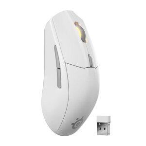 SteelSeries�Q�[�~���O�}�E�X�������C�����X2.4Ghz/Bluetooth�Ή��y�ʒ�x��1.9ms���ϋv18000DPI���J�j�J���X�C�b�`���܂�h�~PTFE(�e�t����)�\�[��Rival3WLGen2
